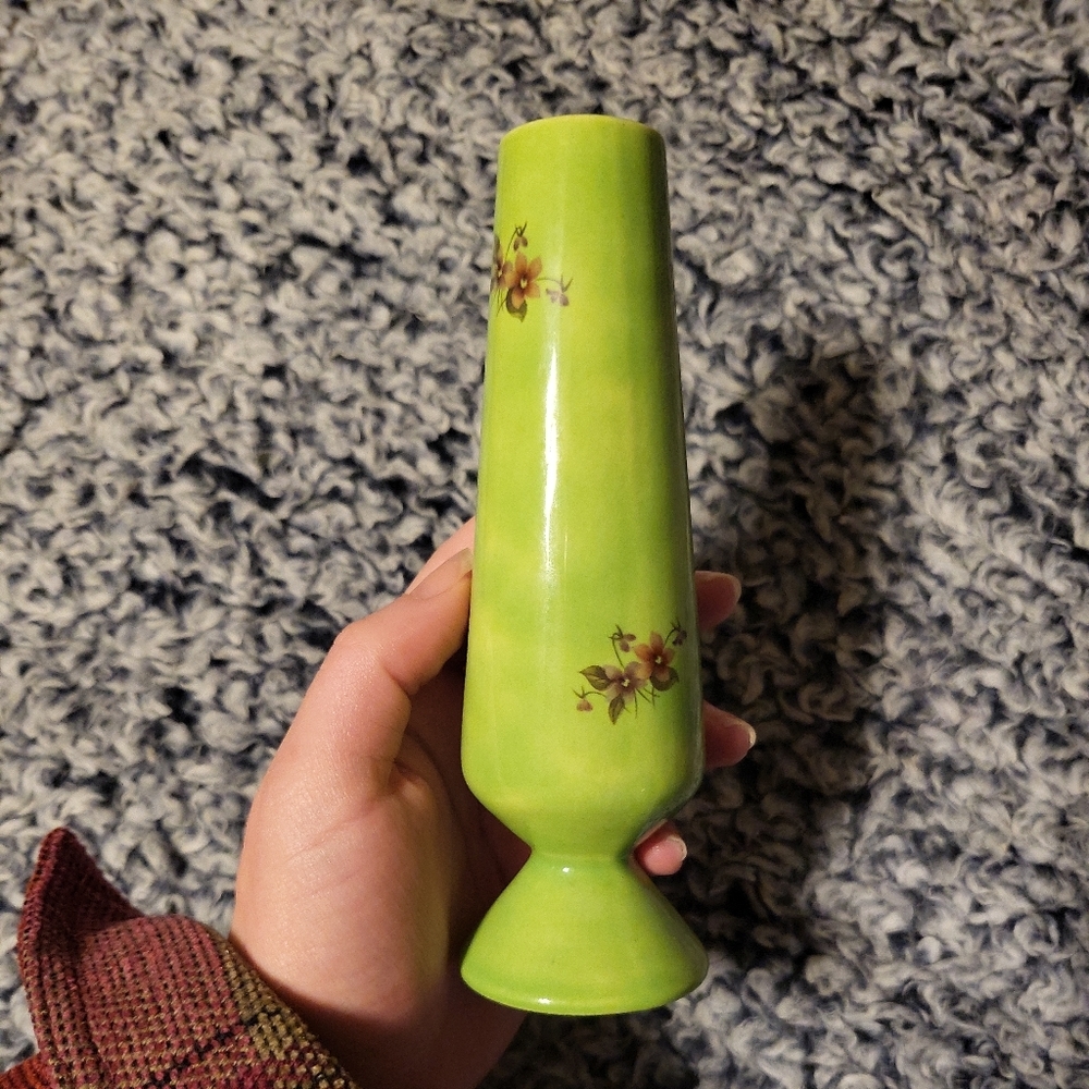 Vintage 70s Bud Vase Home Accents Floral Flower Vase Retro Funky Cool Grannycore - Picture 9 of 10